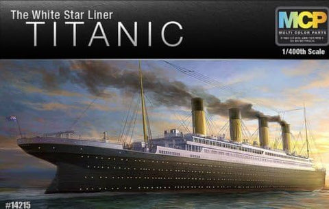 Academy 1/400th Scale The White Star Liner Titanic Plastic Model Kit # 14215