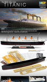 Academy 1/400th Scale The White Star Liner Titanic Plastic Model Kit # 14215