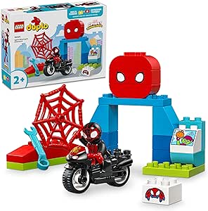 LEGO DUPLO 10424 Marvel Spin’s Motorcycle Adventure Set