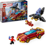 LEGO Marvel Iron Man Car & Black Panther vs. Red Hulk Buildable Playset 76310